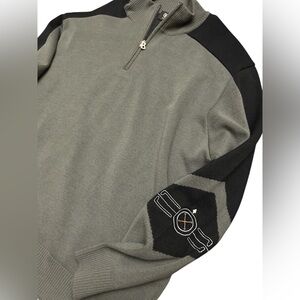 BOGNER Virgin Wool Blend Quarter-Zip Pullover Sweater